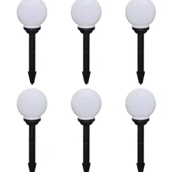 Ulkolamput polulle 6 kpl led 20 cm maapiikillä