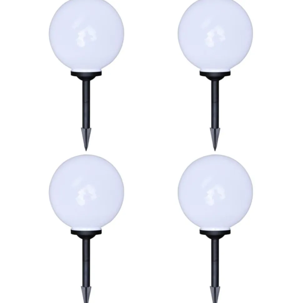 Ulkolamput polulle, 4 kpl, LED, 30 cm maapiikillä