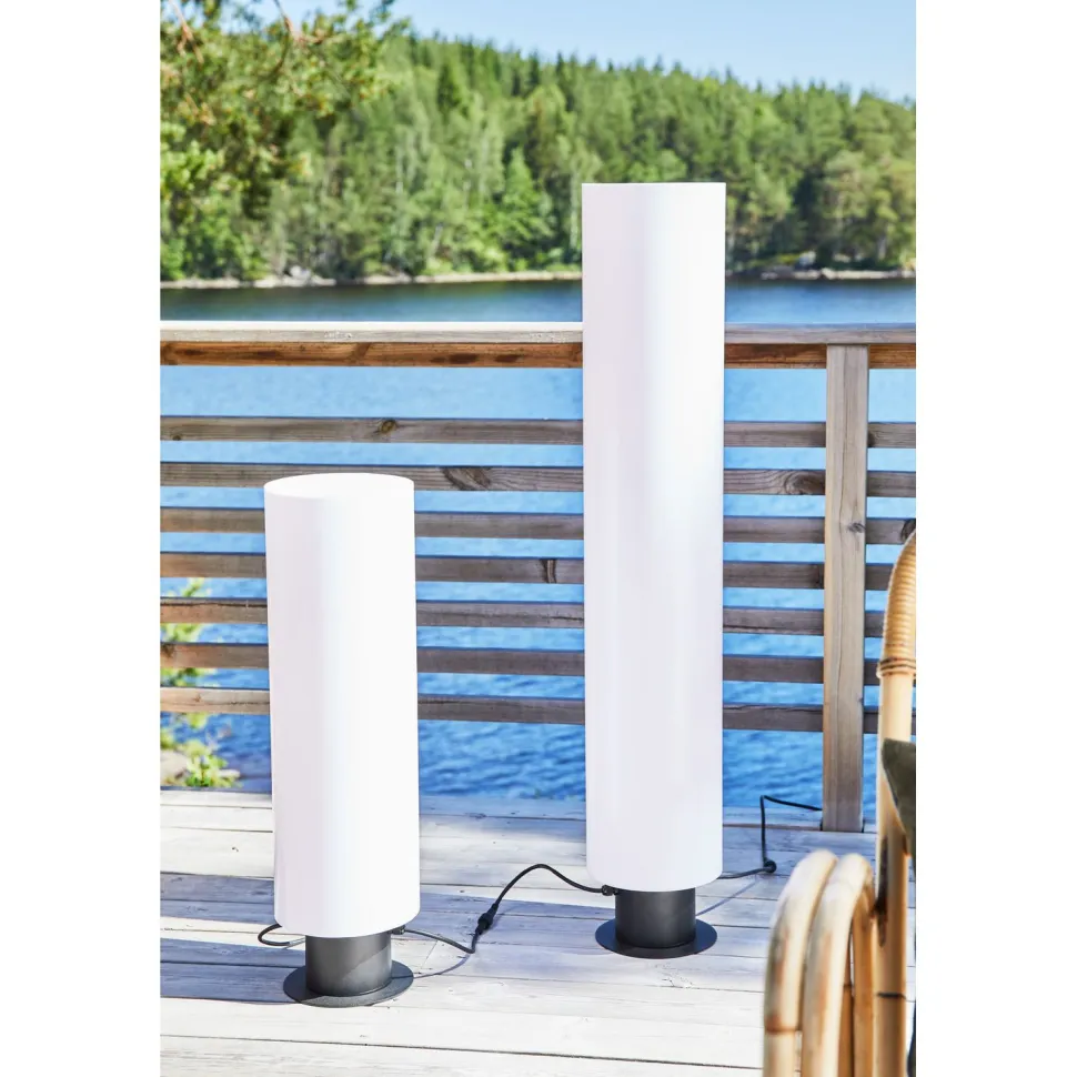 Ulkolattiavalaisin Markslöjd Garden 24 Cylinder 70cm 12W valkoinen
