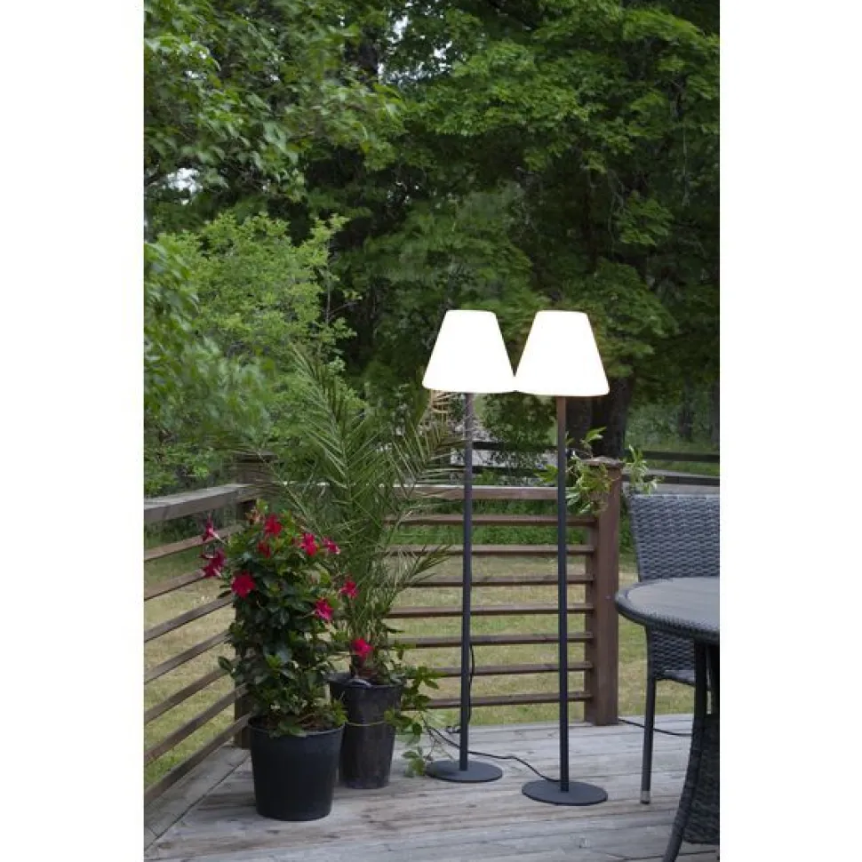 Ulkolattiavalaisin Star Trading GardenLight 280x280x1500 mm harmaa