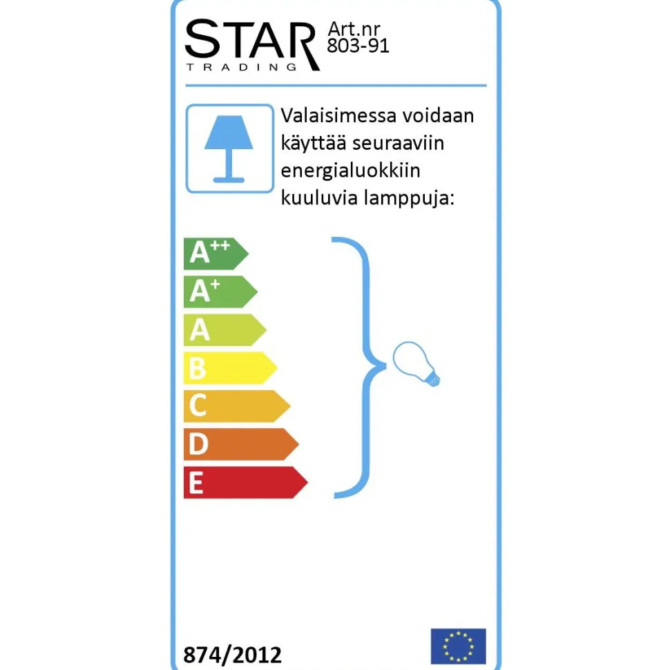 Ulkolattiavalaisin Star Trading GardenLight 280x280x1500 mm harmaa