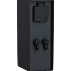 Ulkopistorasiapylväs Paulmann Plug & Shine Rio, IP44, antrasiitti