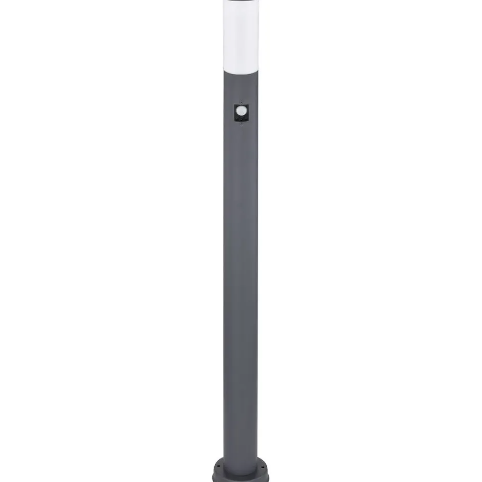 Ulkopylväsvalaisin Globo Boston liiketunnistimella IP44 110 cm antrasiitti