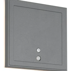 Ulkoseinävalaisin Trio Fortaleza LED 14x14cm ladattava liike- ja hämärätunnistin antrasiitti