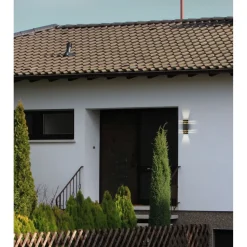Ulkoseinävalaisin Aneta Lighting Ribb IP44 alas-ylösvalo tummanharmaa/kirkas