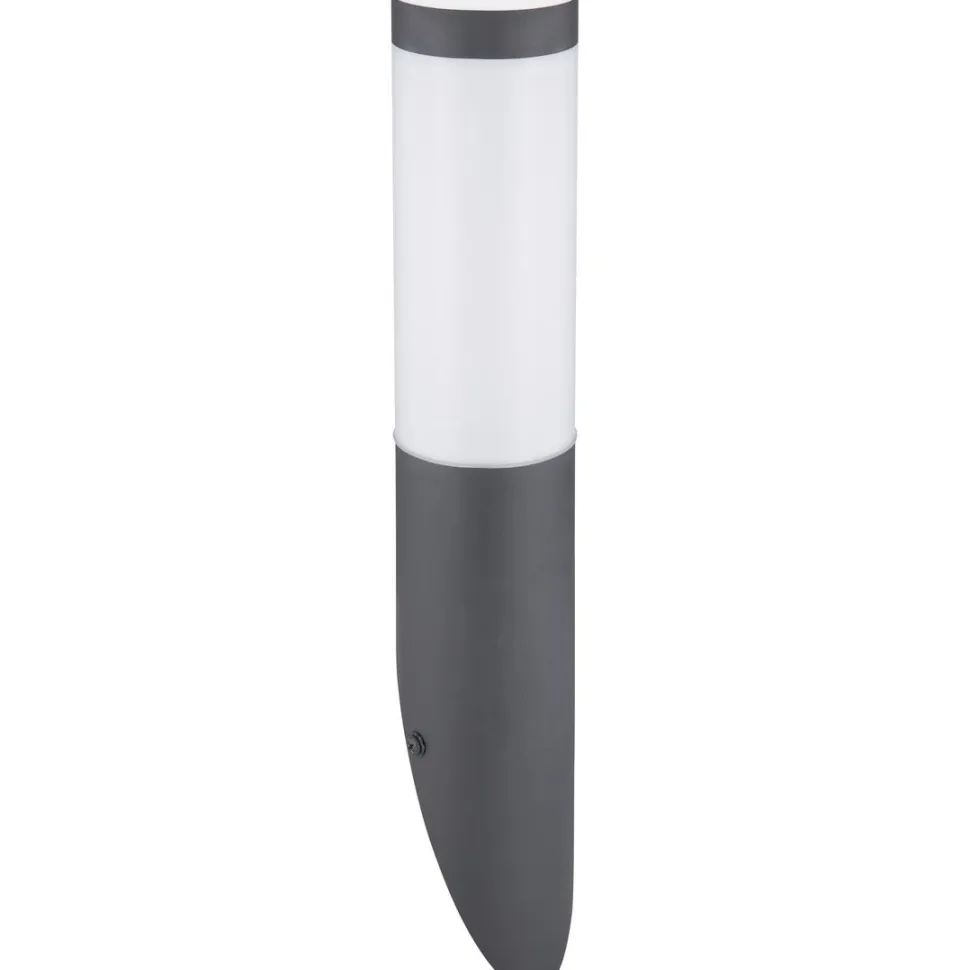 Ulkoseinävalaisin Globo Boston IP44 Ø7,6 cm antrasiitti