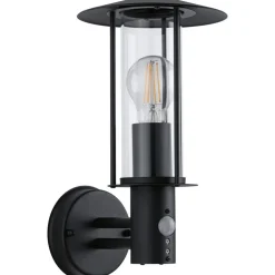 Ulkoseinävalaisin liiketunnistimella Paulmann Classic, IP44, 17.3cm, tummanharmaa