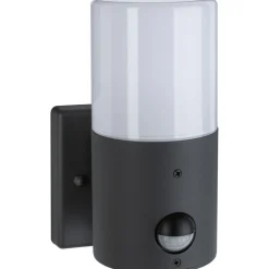 Ulkoseinävalaisin liiketunnistimella Paulmann Tubs, IP44, 10.5x13cm, mattaharmaa