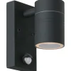 Ulkoseinävalaisin Lucide Arne-LED liiketunnistimella Ø63 cm 1x5W IP44 musta