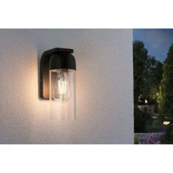 Ulkoseinävalaisin Paulmann Lantea, IP44, 91x144mm, antrasiitti