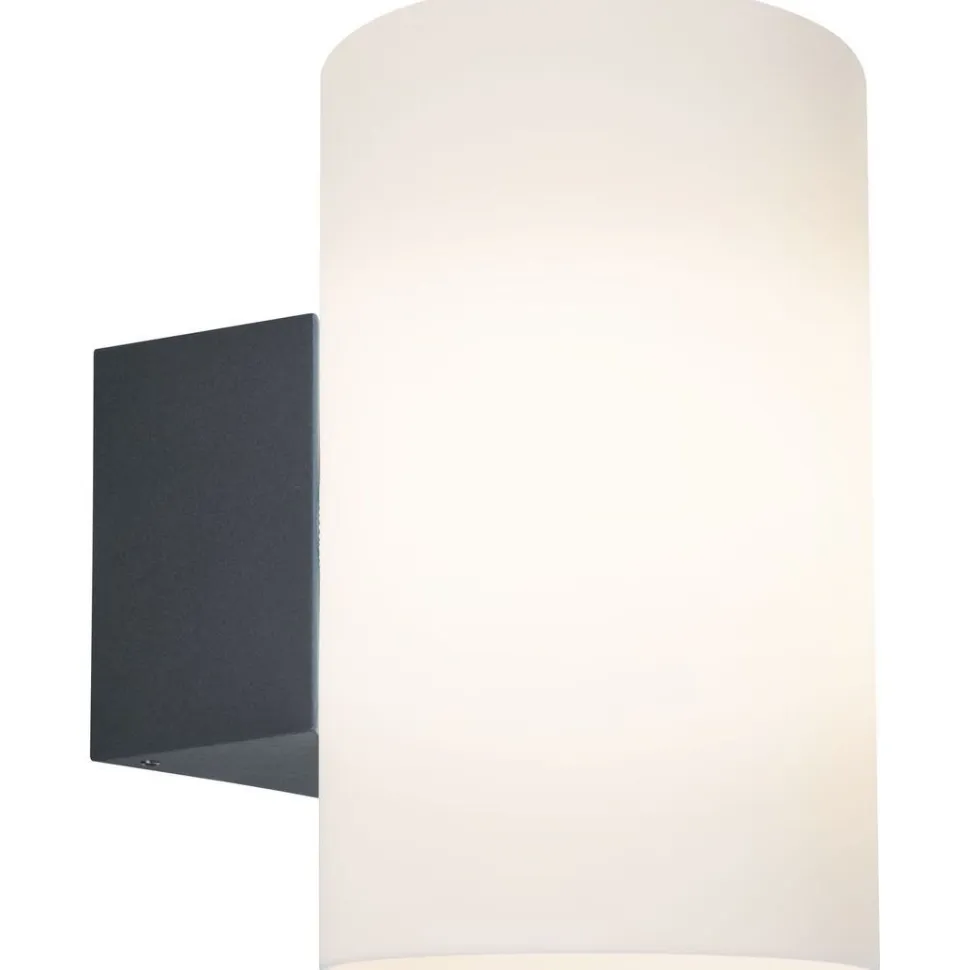 Ulkoseinävalaisin Paulmann Tube, IP54, 12cm, antrasiitti