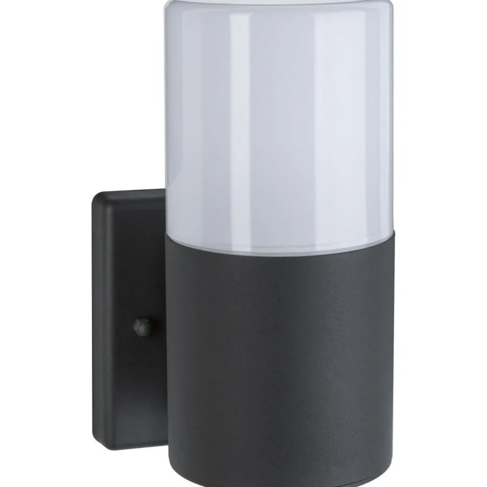 Ulkoseinävalaisin Paulmann Tubs, IP44, 10.5x12.3cm, mattaharmaa