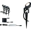 Ulkospottisarja Paulmann Plug & Shine IP67 3-osainen musta