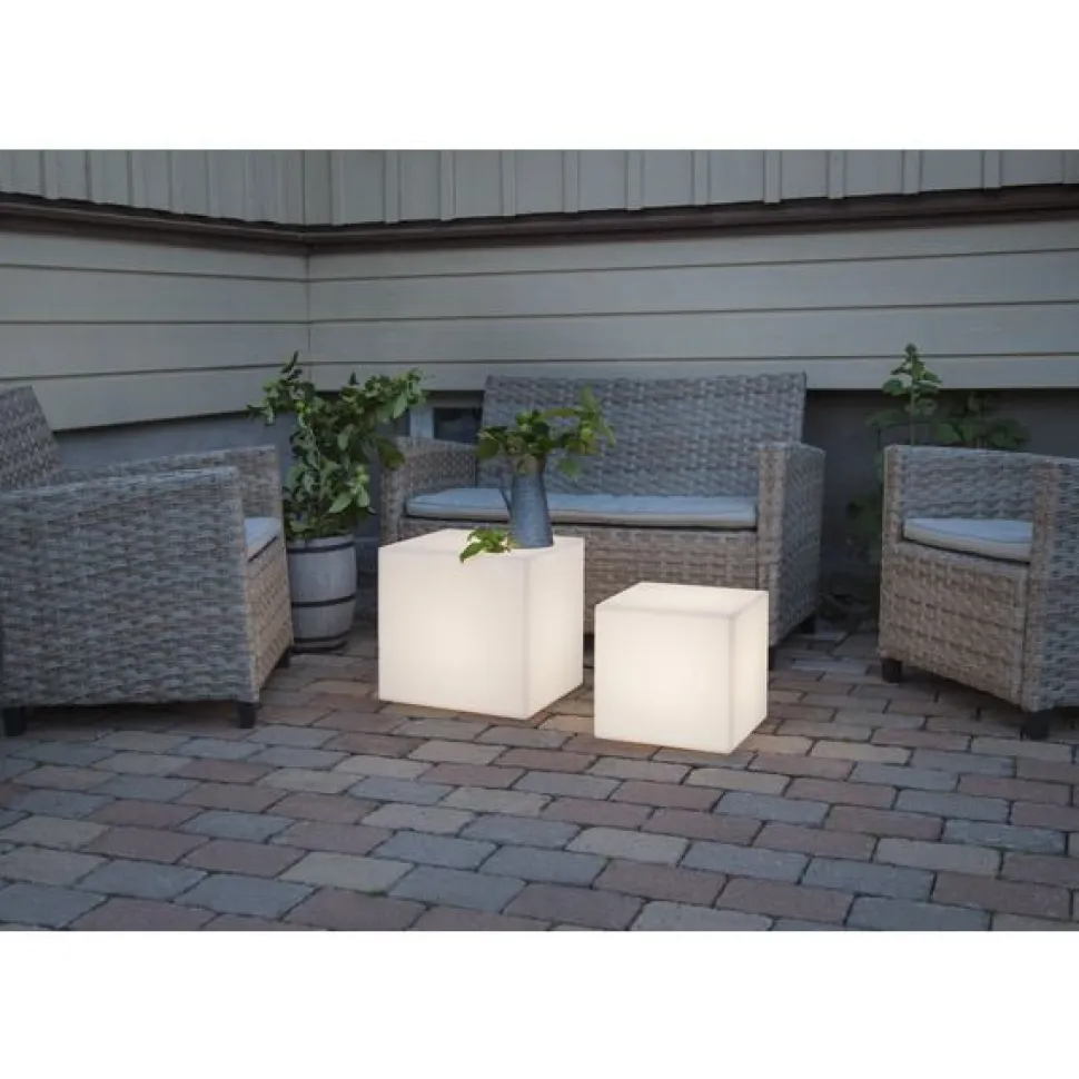 Ulkovalaisin Star Trading Gardenlight 380x380x380 mm valkoinen