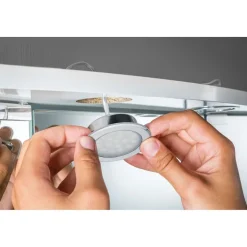Upotettava LED-kalustevalaisin Paulmann Mirror, 2kpl, Ø65mm, 2.5W, 180lm, 3000K, mattavalkoinen
