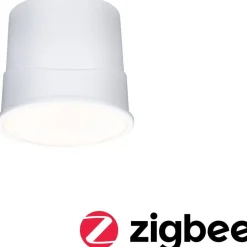 Upotettava LED-moduuli Paulmann Base Coin, Smart Home Zigbee 3.0, Ø50mm, 3000K, himmennettävä, satiini