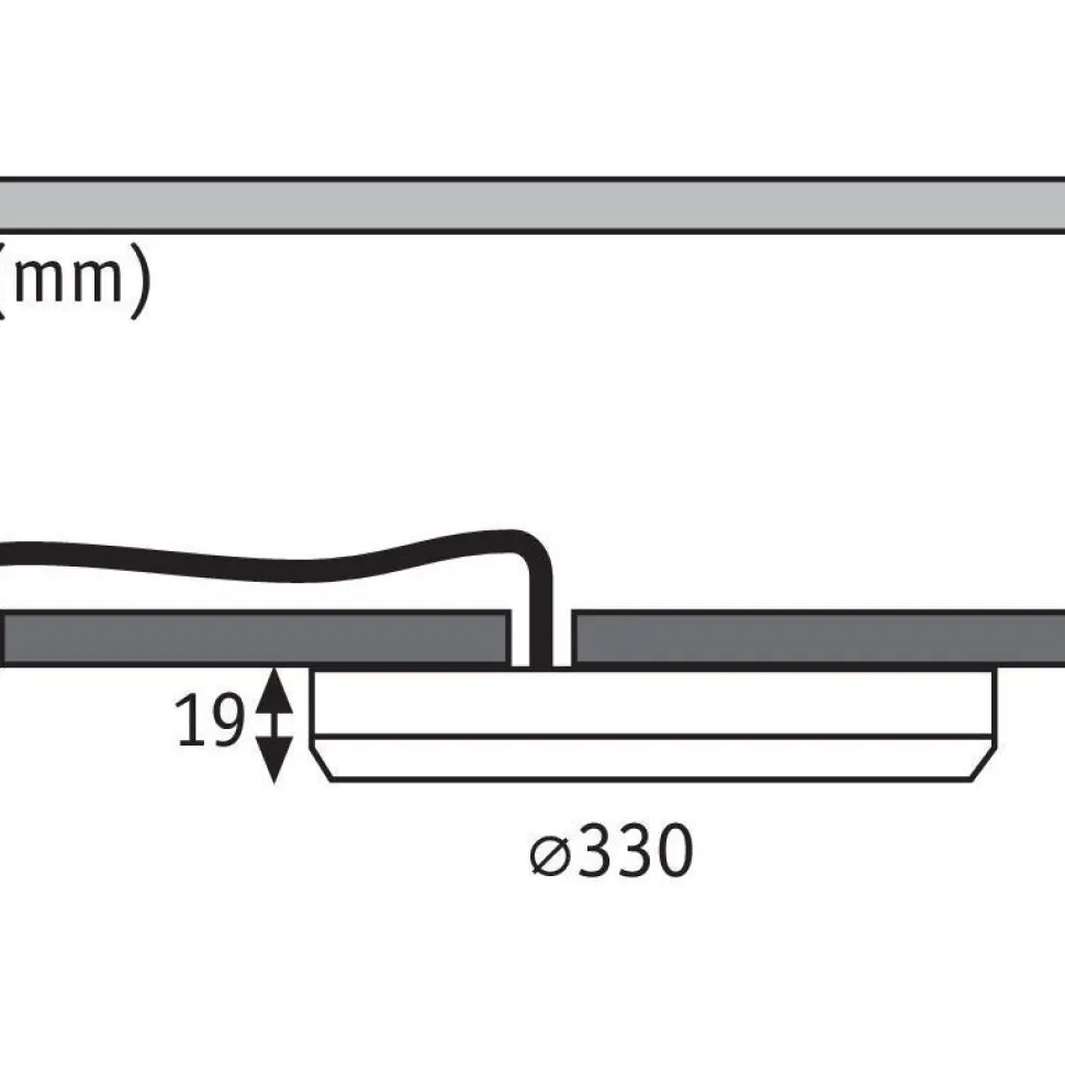 Upotettava LED-paneeli liiketunnistimella Paulmann 2in1 Cover-it, Ø33cm, 22W, 4000K, mattavalkoinen