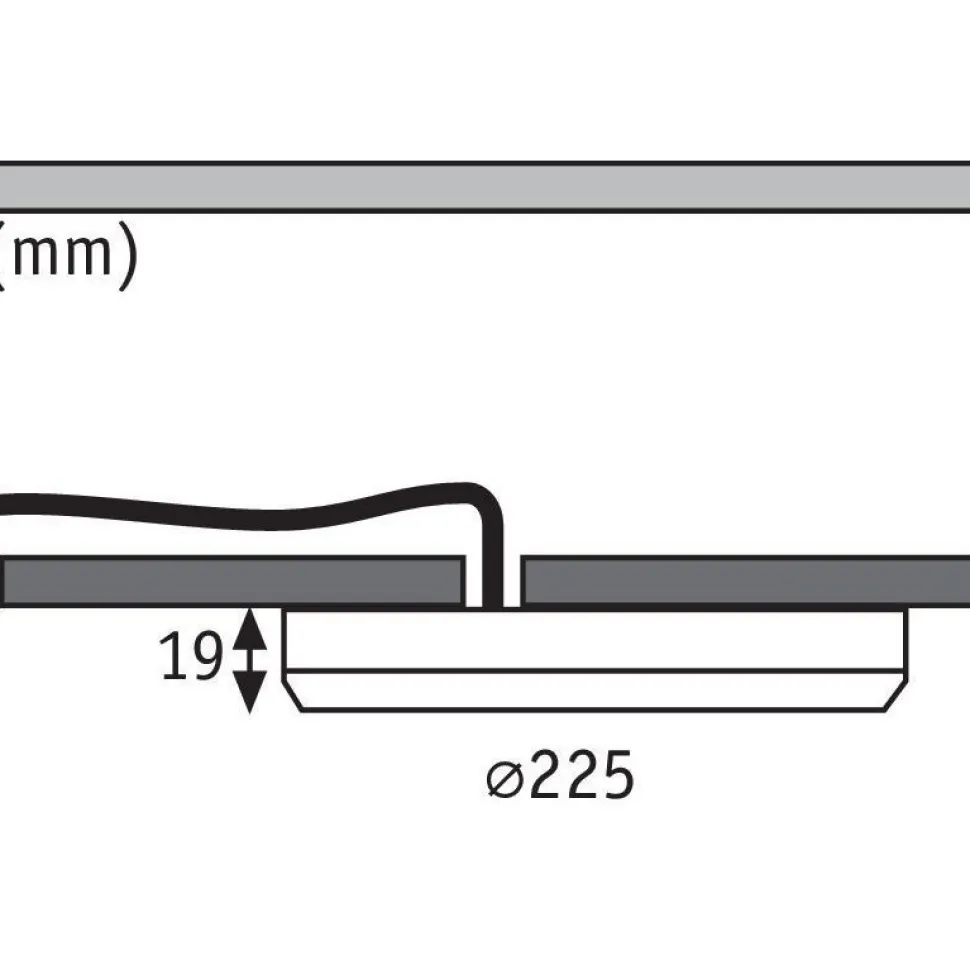Upotettava LED-paneeli liiketunnistimella Paulmann 2in1 Cover-it, Ø22.5cm, 16.5W, 4000K, mattavalkoinen