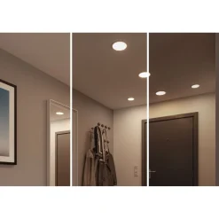 Upotettava LED-paneeli Paulmann VariFit Areo, IP44, Ø23cm, 16W, 4000K, himmennettävä, mattakromi