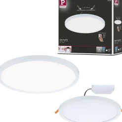 Upotettava LED-paneeli Paulmann VariFit Areo, IP44, Ø23cm, 16W, 4000K, himmennettävä, mattakromi