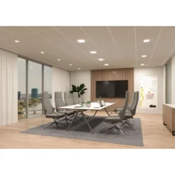 Upotettava LED-paneeli Paulmann VariFit Veluna Edge, IP44, 9x9cm, 6W, 3000K, himmennettävä, valkoinen