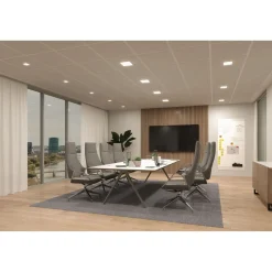 Upotettava LED-paneeli Paulmann VariFit Veluna Edge, IP44, 9x9cm, 6W, 3000K, himmennettävä, valkoinen