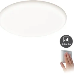 Upotettava LED-paneeli Paulmann VariFit Veluna, IP44, Ø21.5cm, 22W, 4000K, himmennettävä, satiini