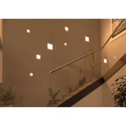 Upotettava LED-paneeli Paulmann Veluna, IP44, 12.5x12.5cm, 8.5W, 3000K, satiini