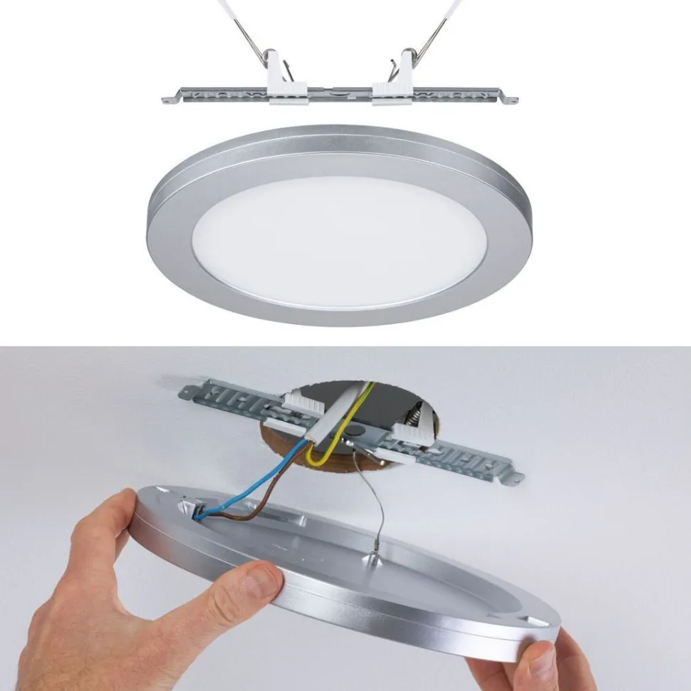 Upotettava LED-paneeli Paulmann 2in1 Cover-it, Ø22.5cm, 16.5W, 4000K, mattavalkoinen