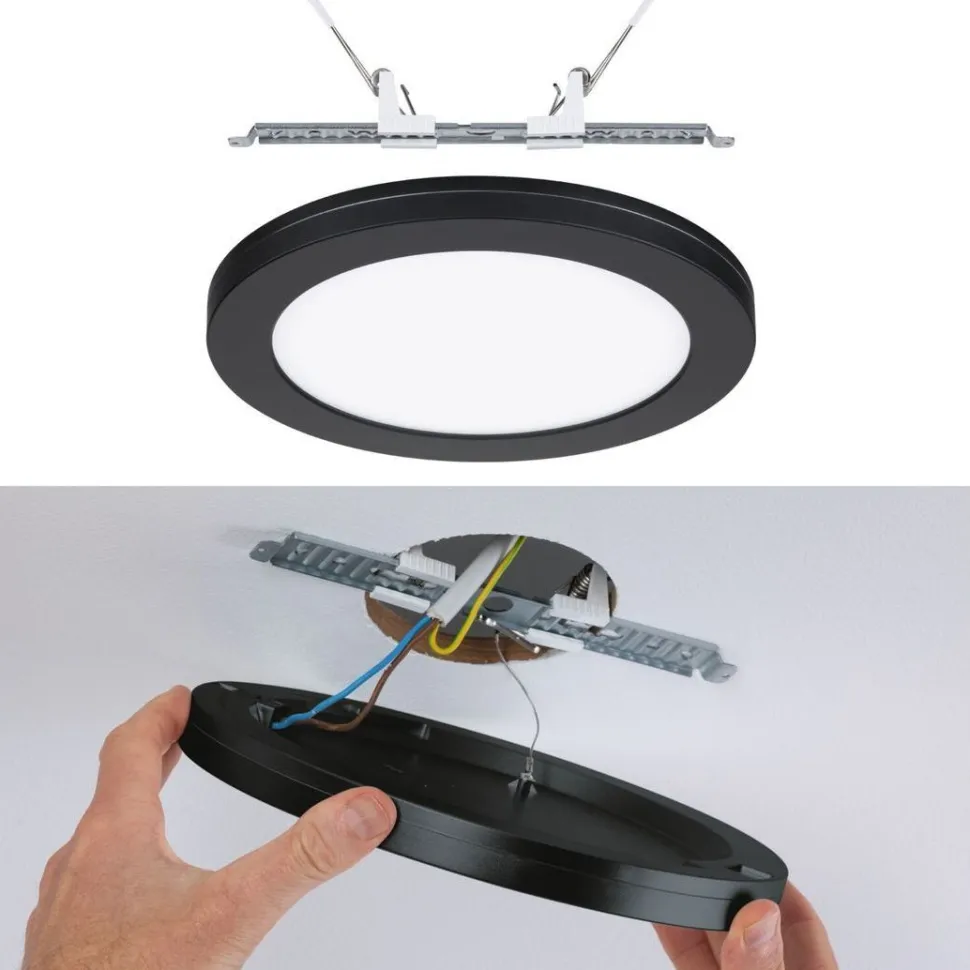 Upotettava LED-paneeli Paulmann 2in1 Cover-it, Ø22.5cm, 16.5W, 4000K, mattavalkoinen