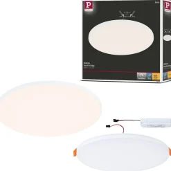 Upotettava LED-paneeli Paulmann VariFit Veluna Edge, IP44, Ø20cm, 17W, 3000K, himmennettävä, valkoinen