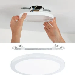 Upotettava LED-paneeli Paulmann 2in1 Cover-it, Ø33cm, 22W, 4000K, mattavalkoinen