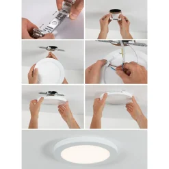 Upotettava LED-paneeli Paulmann 2in1 Cover-it, Ø33cm, 22W, 4000K, mattavalkoinen