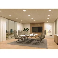 Upotettava LED-paneeli Paulmann Veluna Edge, Smart Home Zigbee 3.0, IP44, 20x20cm, 18W, säädettävä värilämpötila, valkoinen