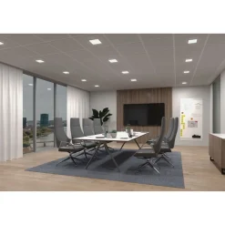 Upotettava LED-paneeli Paulmann Veluna Edge, Smart Home Zigbee 3.0, IP44, 20x20cm, 18W, säädettävä värilämpötila, valkoinen