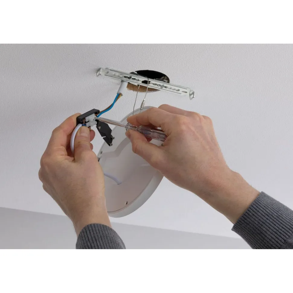 Upotettava LED-paneeli Paulmann Cover-it Promo, Ø16.5cm, 12W, 3000K, mattavalkoinen