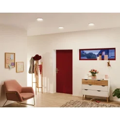 Upotettava LED-paneeli Paulmann Cover-it Promo, Ø16.5cm, 12W, 3000K, mattavalkoinen
