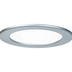 Upotettava LED-paneeli Paulmann, IP44, Ø17cm, 12W, 4000K, mattakromi