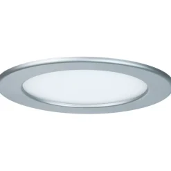 Upotettava LED-paneeli Paulmann, IP44, Ø17cm, 12W, 4000K, mattakromi