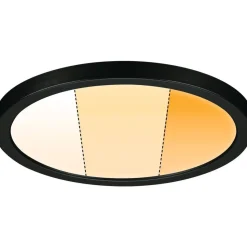 Upotettava LED-paneeli Paulmann VariFit Areo, IP44, Ø17.5cm, 13W, säädettävä värilämpötila, mattakromi