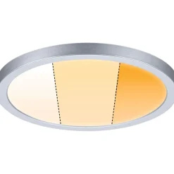 Upotettava LED-paneeli Paulmann VariFit Areo, IP44, Ø17.5cm, 13W, säädettävä värilämpötila, mattakromi