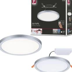 Upotettava LED-paneeli Paulmann VariFit Areo, IP44, Ø17.5cm, 13W, 4000K, himmennettävä, valkoinen