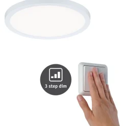 Upotettava LED-paneeli Paulmann VariFit Areo, IP44, Ø17.5cm, 13W, 4000K, himmennettävä, valkoinen