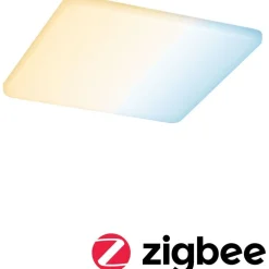 Upotettava LED-paneeli Paulmann Veluna, Smart Home Zigbee 3.0, IP44, 18.5x18.5cm, 14W, säädettävä värilämpötila, himmennettävä