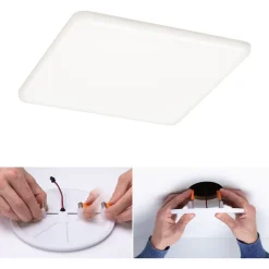 Upotettava LED-paneeli Paulmann Veluna, IP44, 18.5x18.5cm, 17.5W, 4000K, satiini