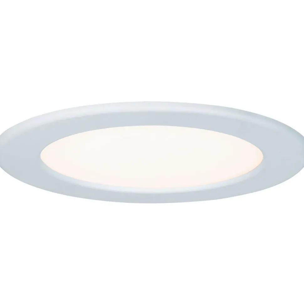 Upotettava LED-paneeli Paulmann, IP44, Ø17cm, 11.1W, 2700K, mattakromi