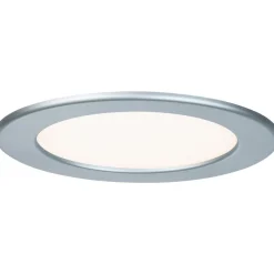 Upotettava LED-paneeli Paulmann, IP44, Ø17cm, 11.1W, 2700K, mattakromi