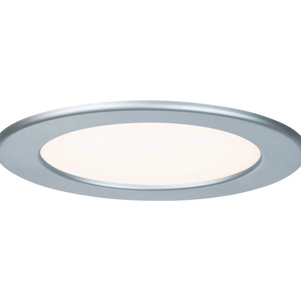 Upotettava LED-paneeli Paulmann, IP44, Ø17cm, 11.1W, 2700K, mattakromi