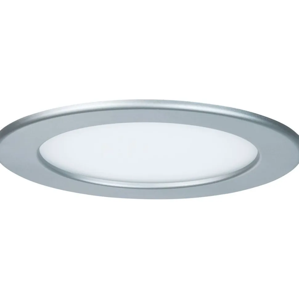 Upotettava LED-paneeli Paulmann, IP44, Ø17cm, 11.1W, 2700K, mattakromi