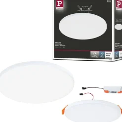Upotettava LED-paneeli Paulmann VariFit Veluna Edge, IP44, Ø16cm, 12W, 4000K, himmennettävä, valkoinen